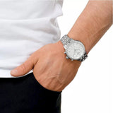 Buy Shop Tissot PRC 200 Chronograph Quartz Silver Dial Silver Steel Strap Watch For Men - T055.417.11.037.00 USA Online