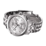 Buy Shop Tissot PRC 200 Chronograph Quartz Silver Dial Silver Steel Strap Watch For Men - T055.417.11.037.00 USA Online