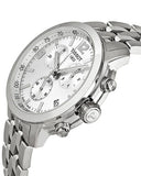 Buy Shop Tissot PRC 200 Chronograph Quartz Silver Dial Silver Steel Strap Watch For Men - T055.417.11.037.00 USA Online