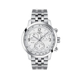 Buy Shop Tissot PRC 200 Chronograph Quartz Silver Dial Silver Steel Strap Watch For Men - T055.417.11.037.00 USA Online