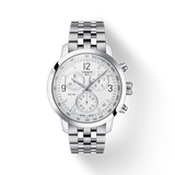 Buy Shop Tissot PRC 200 Chronograph Quartz Silver Dial Silver Steel Strap Watch For Men - T055.417.11.037.00 USA Online