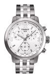 Buy Shop Tissot PRC 200 Chronograph Quartz Silver Dial Silver Steel Strap Watch For Men - T055.417.11.037.00 USA Online