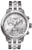 Buy Shop Tissot PRC 200 Chronograph Quartz Silver Dial Silver Steel Strap Watch For Men - T055.417.11.037.00 USA Online