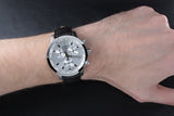 Buy Shop Tissot PRC 200 Chronograph Silver Dial Brown Leather Strap Watch For Men - T055.417.16.037.00 USA Online
