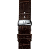 Buy Shop Tissot PRC 200 Chronograph Silver Dial Brown Leather Strap Watch For Men - T055.417.16.037.00 USA Online