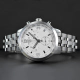 Buy Shop Tissot PRC 200 Chronograph White Dial Silver Steel Strap Watch For Men - T055.417.11.017.00 USA Online
