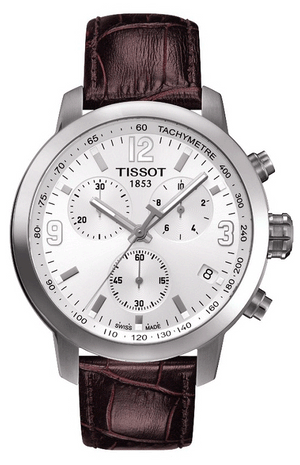 Buy Shop Tissot PRC 200 Chronograph White Dial Watch For Men - T055.417.16.017.01 USA Online