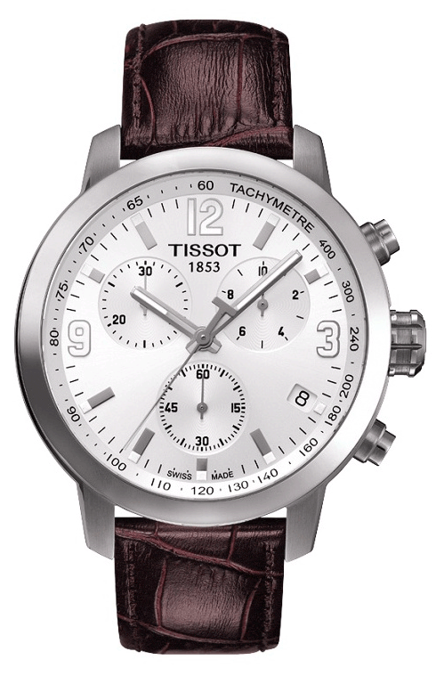 Buy Shop Tissot PRC 200 Chronograph White Dial Watch For Men - T055.417.16.017.01 USA Online