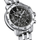 Buy Shop Tissot PRS 200 Grey Dial Chronograph Grey Dial Silver Steel Strap Watch For Men - T067.417.11.051.00 USA Online