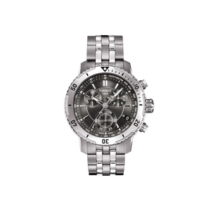 Buy Shop Tissot PRS 200 Grey Dial Chronograph Grey Dial Silver Steel Strap Watch For Men - T067.417.11.051.00 USA Online