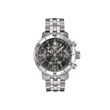Buy Shop Tissot PRS 200 Grey Dial Chronograph Grey Dial Silver Steel Strap Watch For Men - T067.417.11.051.00 USA Online