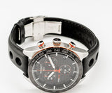 Buy Shop Tissot PRS 516 Chronograph Black Dial Black Leather Strap Watch For Men - T100.417.16.051.00 USA Online