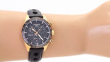 Buy Shop Tissot PRS 516 Chronograph Black Dial Black Leather Strap Watch For Men - T100.417.36.051.00 USA Online