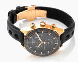 Buy Shop Tissot PRS 516 Chronograph Black Dial Black Leather Strap Watch For Men - T100.417.36.051.00 USA Online