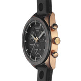 Buy Shop Tissot PRS 516 Chronograph Black Dial Black Leather Strap Watch For Men - T100.417.36.051.00 USA Online