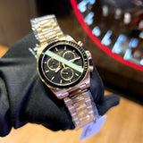 Buy Shop Tissot PRS 516 Chronograph Black Dial Rose Gold Steel Strap Watch for Men - T149.417.33.051.00 USA Online