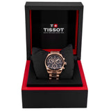 Buy Shop Tissot PRS 516 Chronograph Black Dial Rose Gold Steel Strap Watch for Men - T149.417.33.051.00 USA Online