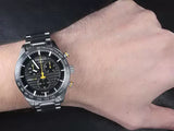 Buy Shop Tissot PRS 516 Chronograph Black Dial Silver Steel Strap Watch For Men - T100.417.11.051.00 USA Online