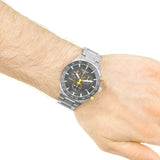 Buy Shop Tissot PRS 516 Chronograph Black Dial Silver Steel Strap Watch For Men - T100.417.11.051.00 USA Online