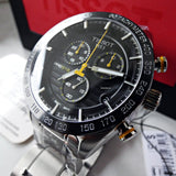 Buy Shop Tissot PRS 516 Chronograph Black Dial Silver Steel Strap Watch For Men - T100.417.11.051.00 USA Online