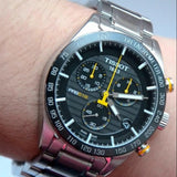 Buy Shop Tissot PRS 516 Chronograph Black Dial Silver Steel Strap Watch For Men - T100.417.11.051.00 USA Online