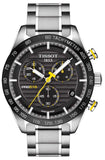 Buy Shop Tissot PRS 516 Chronograph Black Dial Silver Steel Strap Watch For Men - T100.417.11.051.00 USA Online