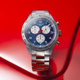 Buy Shop Tissot PRS 516 Chronograph Blue Dial Blue Steel Strap Watch for Men - T131.617.11.042.00 USA Online