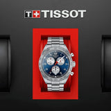 Buy Shop Tissot PRS 516 Chronograph Blue Dial Blue Steel Strap Watch for Men - T131.617.11.042.00 USA Online