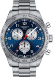 Buy Shop Tissot PRS 516 Chronograph Blue Dial Blue Steel Strap Watch for Men - T131.617.11.042.00 USA Online