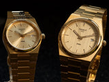 Buy Shop Tissot PRX 25mm Gold DIal Gold Steel Strap Watch for Women - T137.010.33.021.00 USA Online
