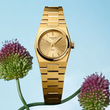 Buy Shop Tissot PRX 25mm Gold DIal Gold Steel Strap Watch for Women - T137.010.33.021.00 USA Online