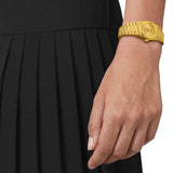 Buy Shop Tissot PRX 25mm Gold DIal Gold Steel Strap Watch for Women - T137.010.33.021.00 USA Online