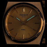 Buy Shop Tissot PRX 25mm Gold DIal Gold Steel Strap Watch for Women - T137.010.33.021.00 USA Online