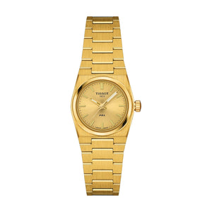 Buy Shop Tissot PRX 25mm Gold DIal Gold Steel Strap Watch for Women - T137.010.33.021.00 USA Online