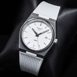 Buy Shop Tissot PRX 40 White Dial White Rubber Strap Watch For Men - T137.410.17.011.00 USA Online