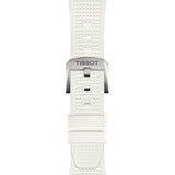 Buy Shop Tissot PRX 40 White Dial White Rubber Strap Watch For Men - T137.410.17.011.00 USA Online