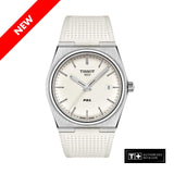 Buy Shop Tissot PRX 40 White Dial White Rubber Strap Watch For Men - T137.410.17.011.00 USA Online