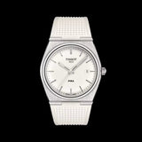 Buy Shop Tissot PRX 40 White Dial White Rubber Strap Watch For Men - T137.410.17.011.00 USA Online