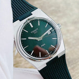 Buy Shop Tissot PRX Black Dial Black Rubber Strap Watch For Men - T137.410.17.051.00 USA Online