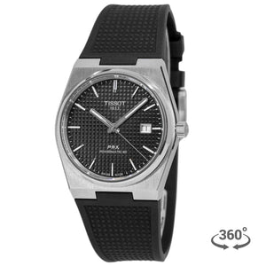 Buy Shop Tissot PRX Black Dial Black Rubber Strap Watch For Men - T137.410.17.051.00 USA Online