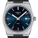 Buy Shop Tissot PRX Blue Dial Black Rubber Strap Watch For Men - T137.410.17.041.00 USA Online