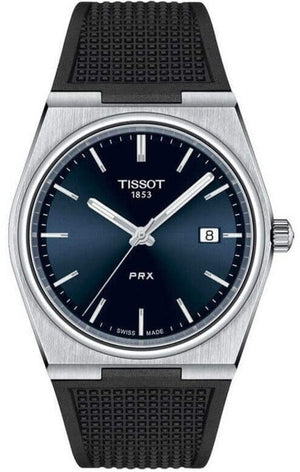 Buy Shop Tissot PRX Blue Dial Black Rubber Strap Watch For Men - T137.410.17.041.00 USA Online