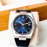 Buy Shop Tissot PRX Blue Dial Blue Leather Strap Watch for Men - T137.410.16.041.00 USA Online