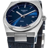 Buy Shop Tissot PRX Blue Dial Blue Leather Strap Watch for Men - T137.410.16.041.00 USA Online