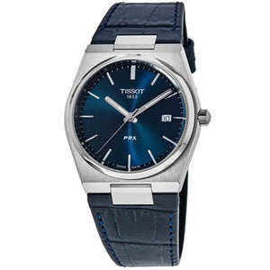Buy Shop Tissot PRX Blue Dial Blue Leather Strap Watch for Men - T137.410.16.041.00 USA Online