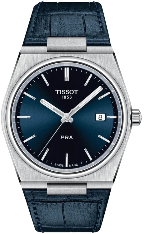 Buy Shop Tissot PRX Blue Dial Blue Leather Strap Watch for Men - T137.410.16.041.00 USA Online