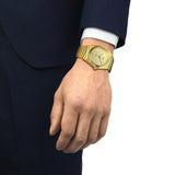 Buy Shop Tissot PRX Champagne Yellow Gold Dial Gold Steel Strap Watch for Men - T137.410.33.021.00 USA Online