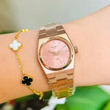 Buy Shop Tissot PRX Diamonds Rose Gold Dial Rose Gold Steel Strap Watch for Women - T137.010.33.506.00 USA Online