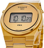 Buy Shop Tissot PRX Digital Quartz Gold Dial Gold Steel Strap Watch for Men - T137.463.33.020.00 USA Online