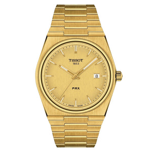 Buy Shop Tissot PRX Gold Dial Gold Steel Strap Watch for Men - T137.210.33.021.00 USA Online